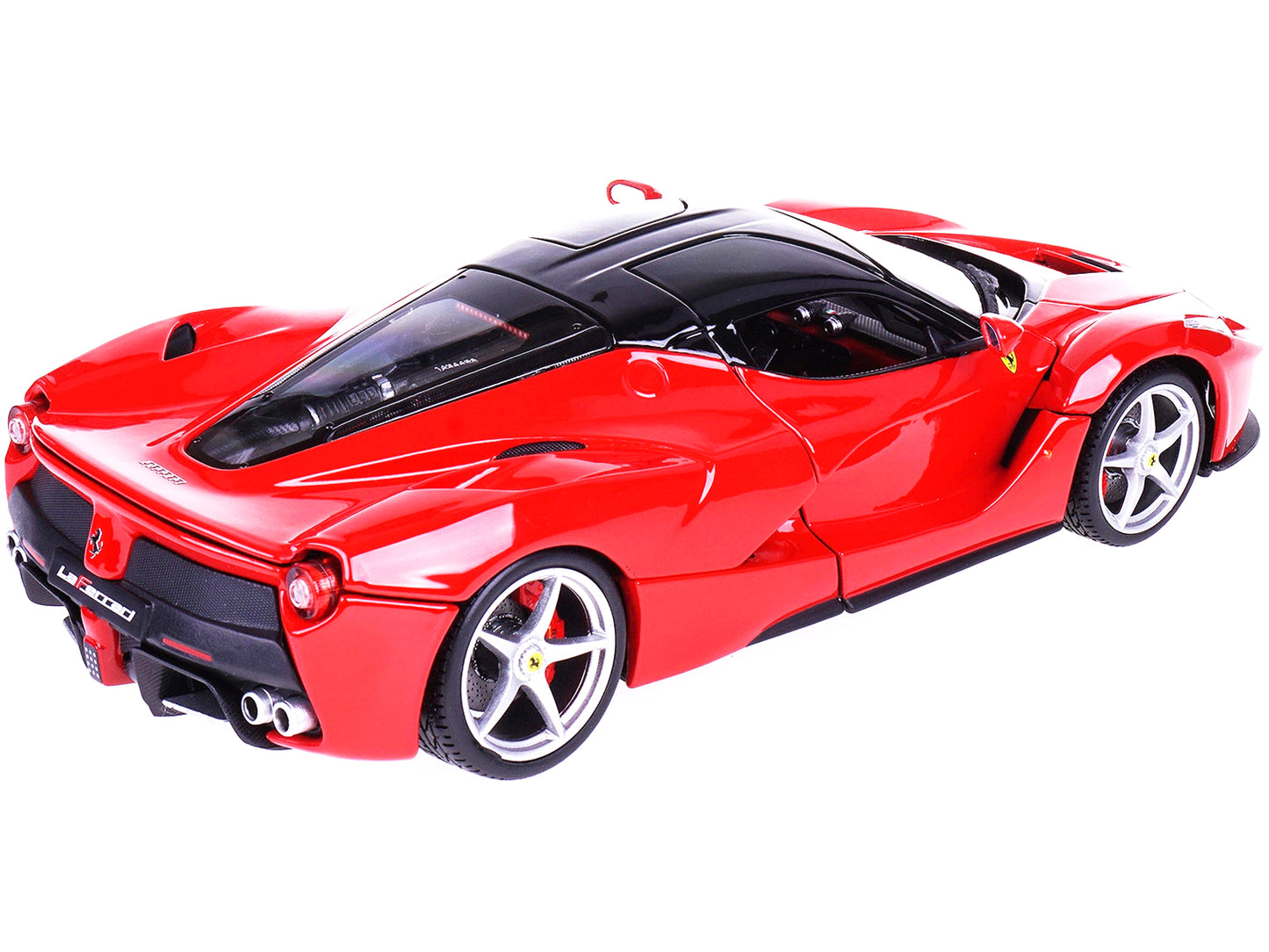 Ferrari LaFerrari F70 Red with Black Top "Signature Series" 1/18 Diecast Model Car by Bburago