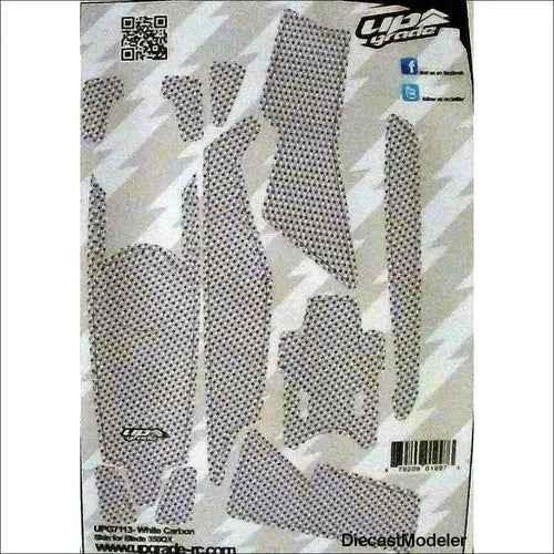 Blade 350 QX Skin Macro: White Carbon-DiecastModeler.com