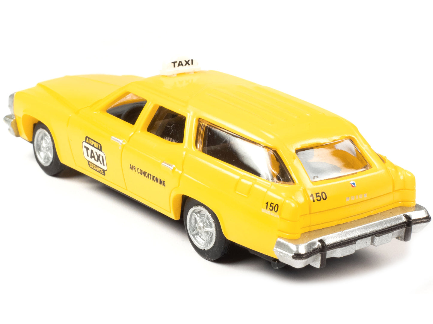 1974 Buick Estate Station Wagon Taxi Yellow 1/87 (HO) Scale Model by Classic Metal Works-DiecastModeler.com