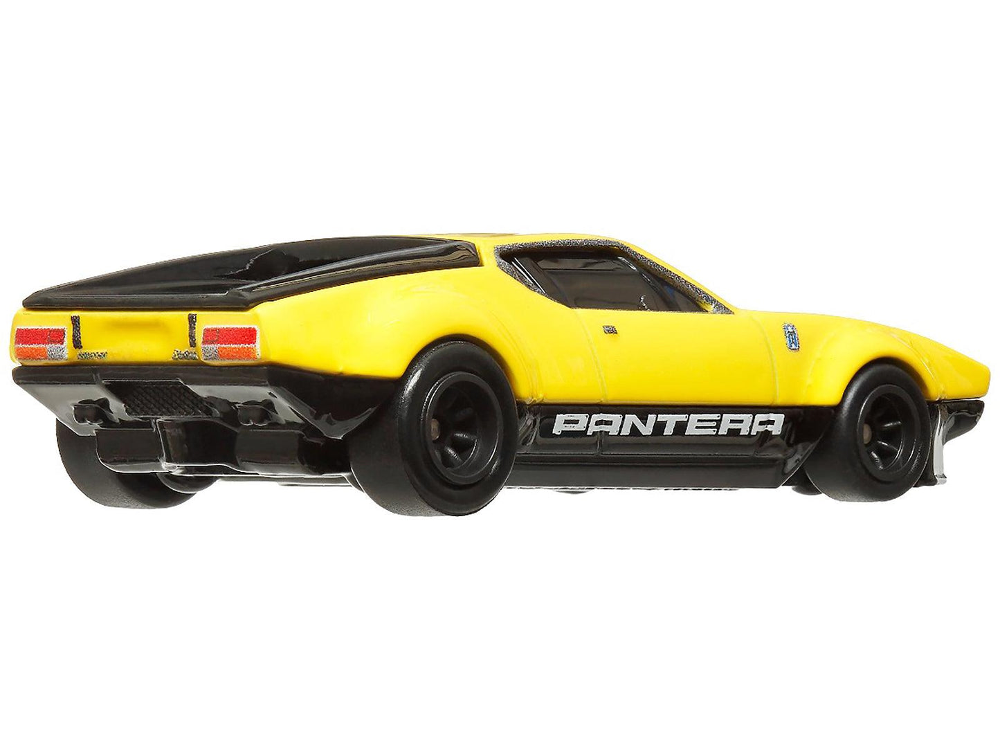 De Tomaso Pantera Gruppo 4 Yellow with Black Stripes "Boulevard" Series Diecast Model Car by Hot Wheels-DiecastModeler.com