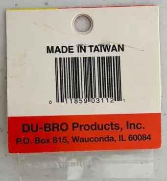 Dubro Stainless Steel Nylon Insert Lock Nut 4-40 S/S (4)-DiecastModeler.com