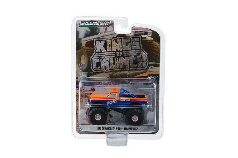 Greenlight - Kings of Crunch - 1972 Chevy K-10 Monster Truck - AM/PM Boss Pkg-DiecastModeler.com