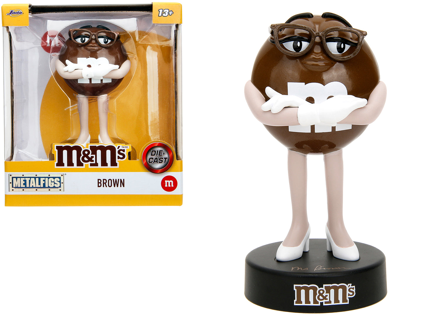 Brown M&M's 4" Diecast Figurine "Metalfigs" Series by Jada-DiecastModeler.com