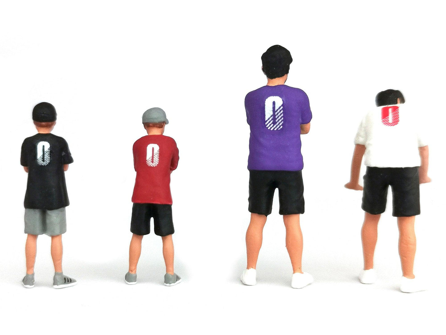 "Kaido and Sons V2" 4 Piece Diecast Figure Set "Kaido House" Special for 1/64 Scale Models by Mini GT-DiecastModeler.com