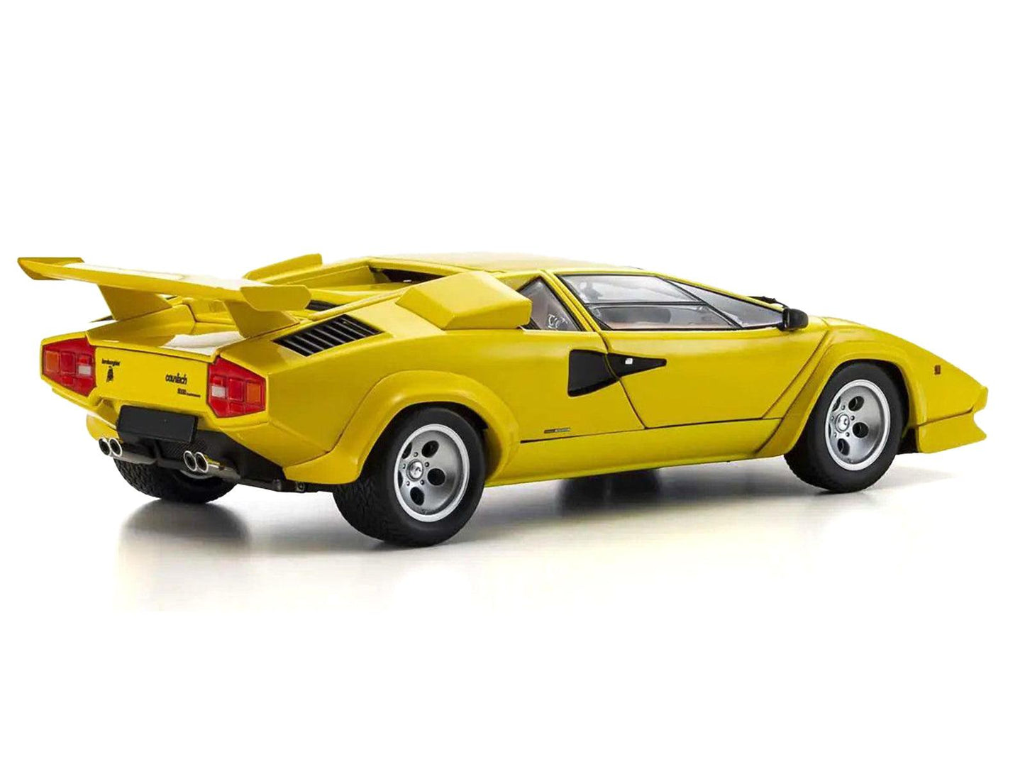 Lamborghini Countach LP 5000 Quattrovalvole Yellow 1/18 Diecast Model Car by Kyosho-DiecastModeler.com