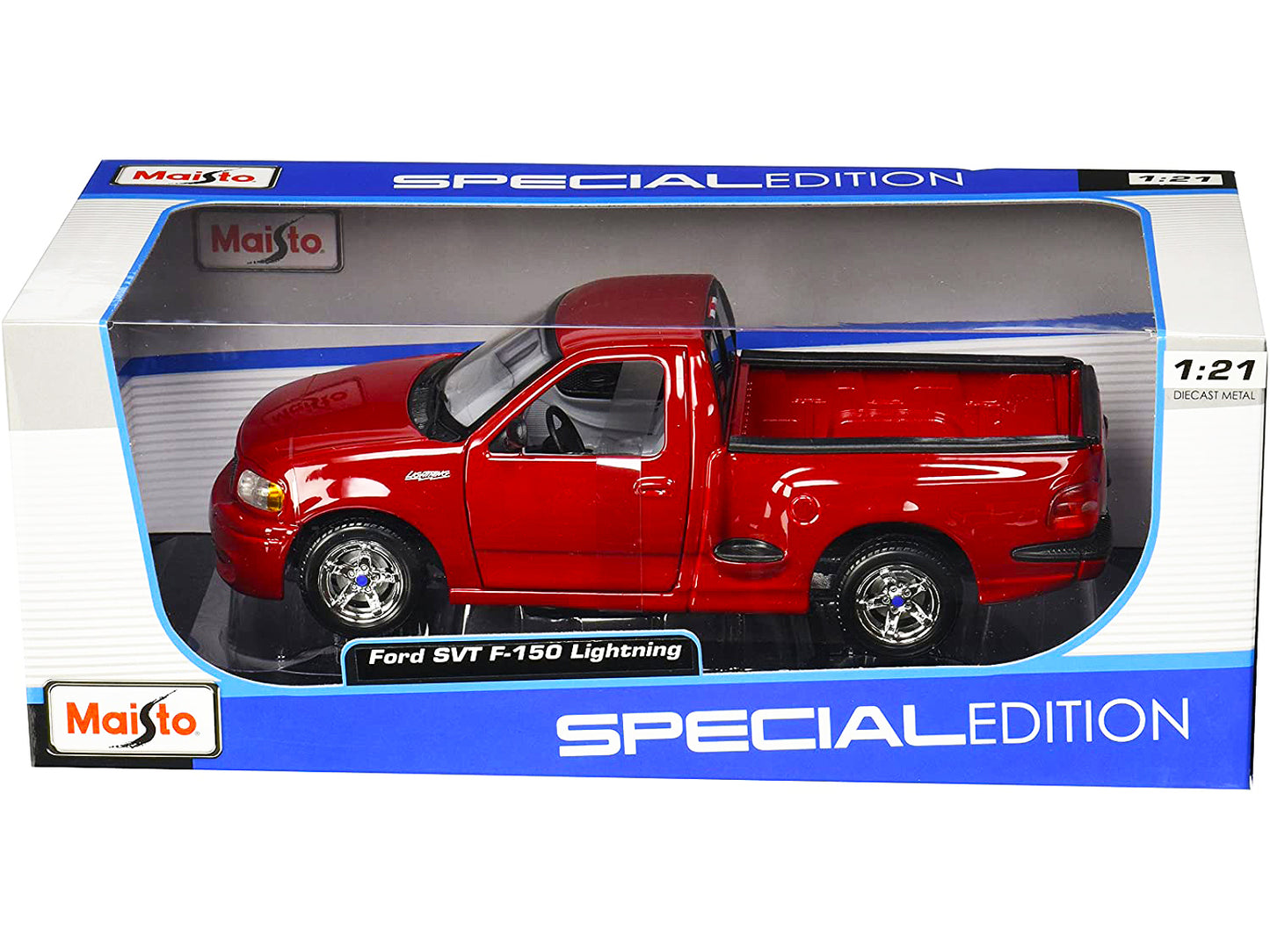 Ford SVT F-150 Lightning Pickup Truck Red 1/21 Diecast Model Car by Maisto
