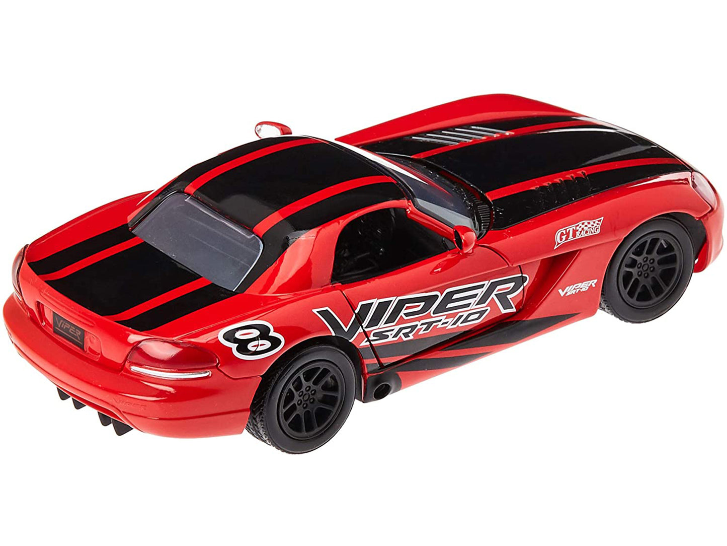 2003 Dodge Viper SRT-10 #8 Red with Black Stripes "GT Racing" Series 1/24 Diecast Model Car by Motormax