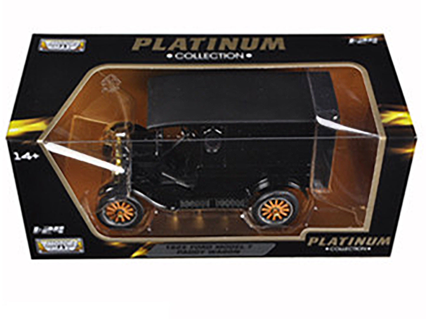 1925 Ford Model T Paddy Wagon Black 1/24 Diecast Model Car by Motormax