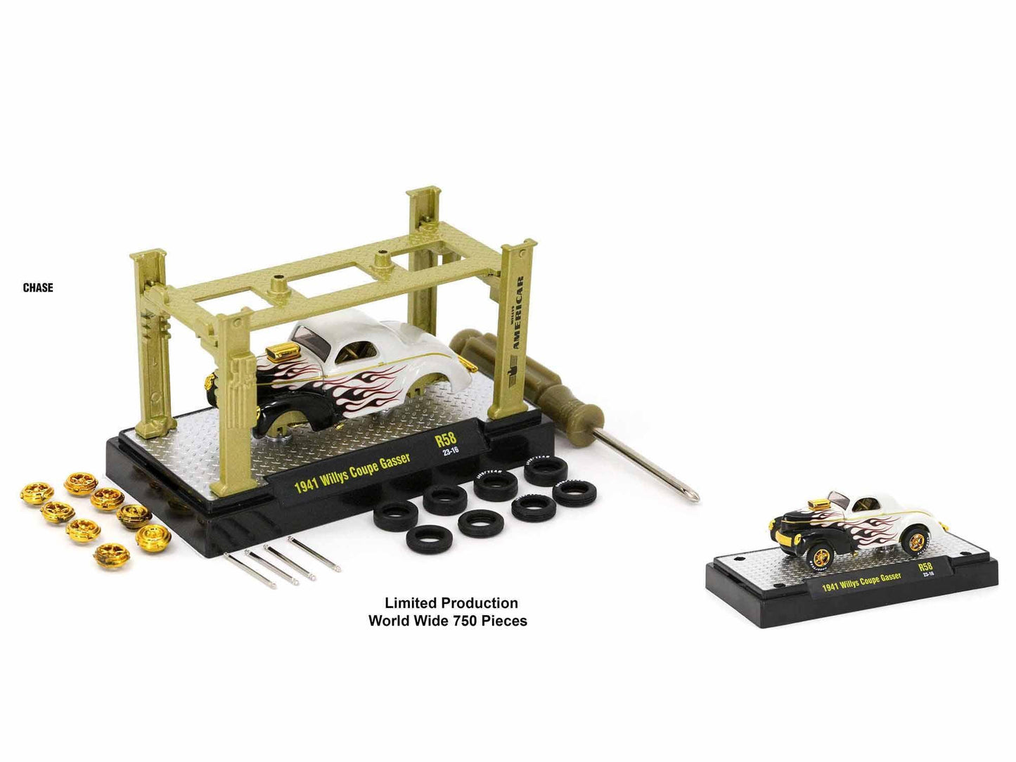 Model Kit 3 piece Car Set Release 58 Limited Edition to 8000 pieces Worldwide 1/64 Diecast Model Cars by M2 Machines-DiecastModeler.com