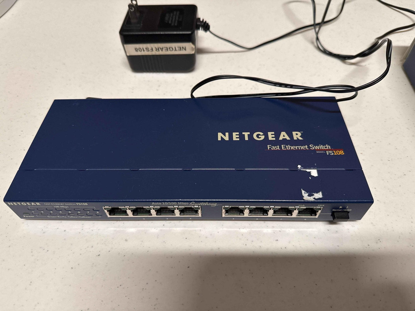 NETGEAR ProSafe FS108 8-Port 10/100 Fast Ethernet Desktop Switch-DiecastModeler.com
