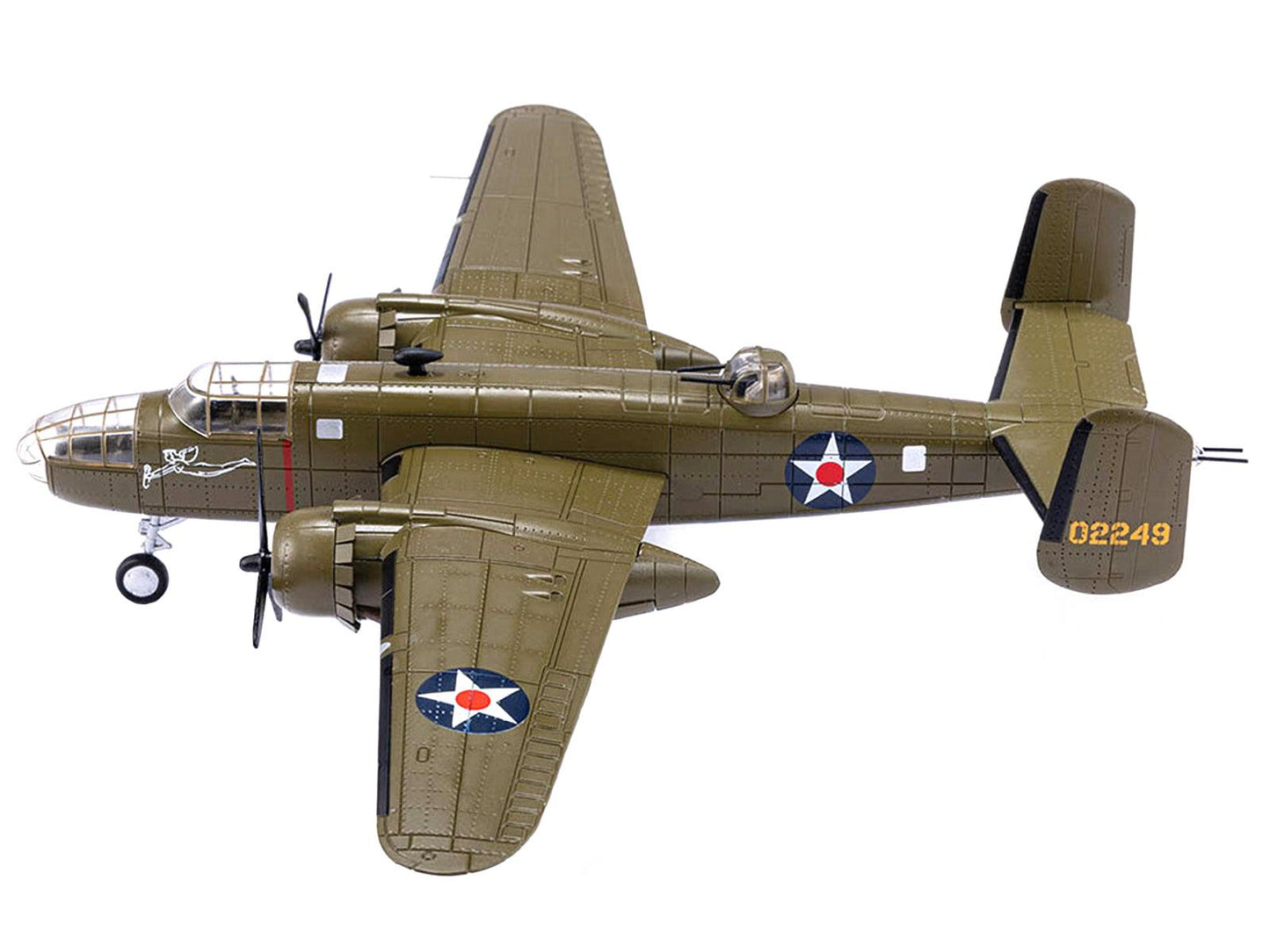 North American B-25B Mitchell Bomber Aircraft U.S. Army "Hari Kari-er" Doolittle Raid (1942) 1/72 Diecast Model by Air Force 1-DiecastModeler.com
