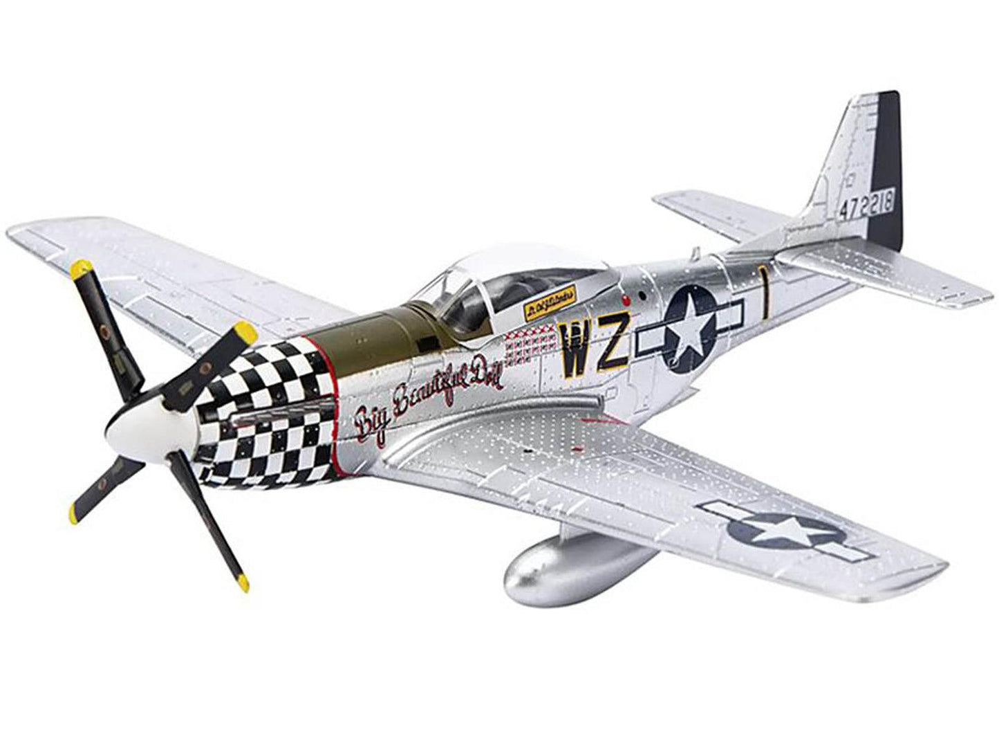 North American P-51D Mustang Fighter Aircraft "Big Beautiful Doll" "Col. John Landers 78th FG" "Collector Series" 1/72 Diecast Model by Air Force 1-DiecastModeler.com