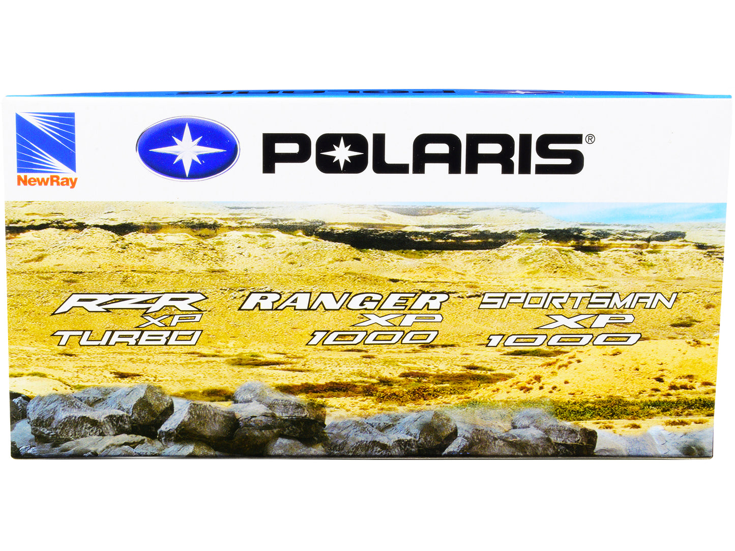 Polaris RZR XP Turbo DOHC Mini ATV Blue and Black Diecast Model by New Ray-DiecastModeler.com