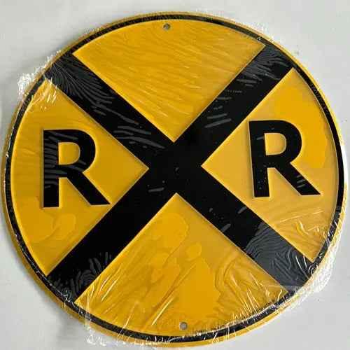 Railroad Crossing Sign 12 inch-DiecastModeler.com