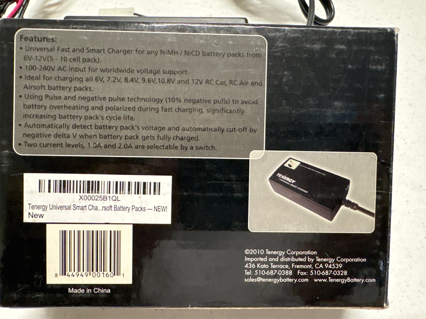 Tenergy universal smart charger-DiecastModeler.com