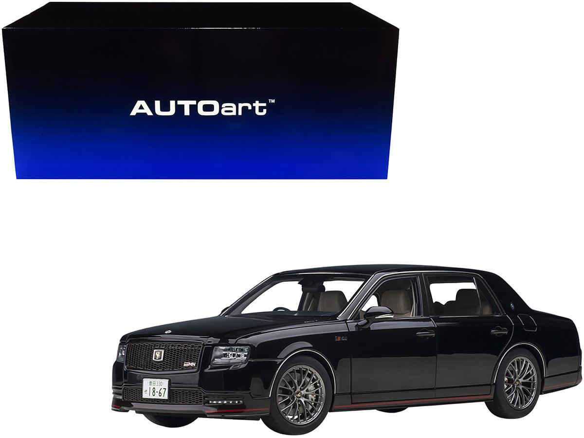 Toyota Century GRMN RHD (Right Hand Drive) Black 1/18 Model Car by Autoart-DiecastModeler.com