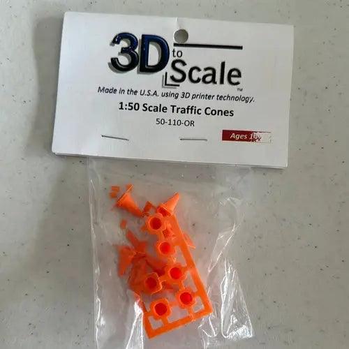 Traffic Cones - 1:50 Scale-DiecastModeler.com