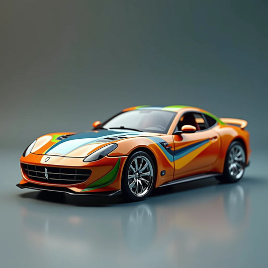 Custom Painted Diecast Cars - Colourful Custom Painted Diecast Cars for Collectors