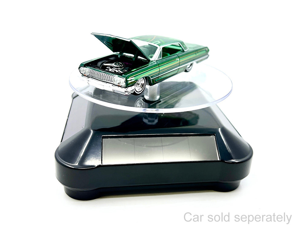 3.5? Solar Rotating Display Stand with Black Base for 1/64 Scale Model Cars11-DiecastModeler.com