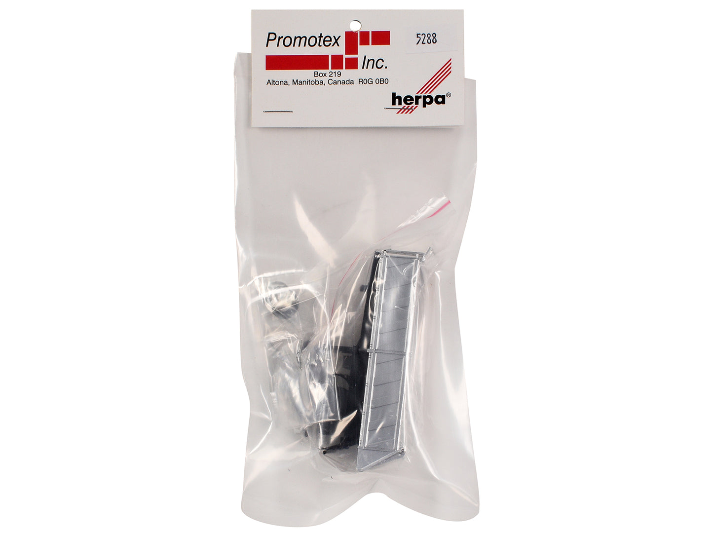 26ft Gravel Trailer Silver 1/87 (HO) Plastic Model by Promotex-DiecastModeler.com