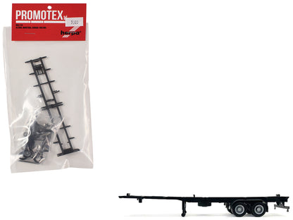 Container Chassis for 2-Axle 40ft Trailer 1/87 (HO) Plastic Model by Promotex-DiecastModeler.com