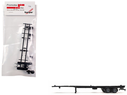 Container Chassis for 2-Axle 48ft Trailer 1/87 (HO) Plastic Model by Promotex-DiecastModeler.com