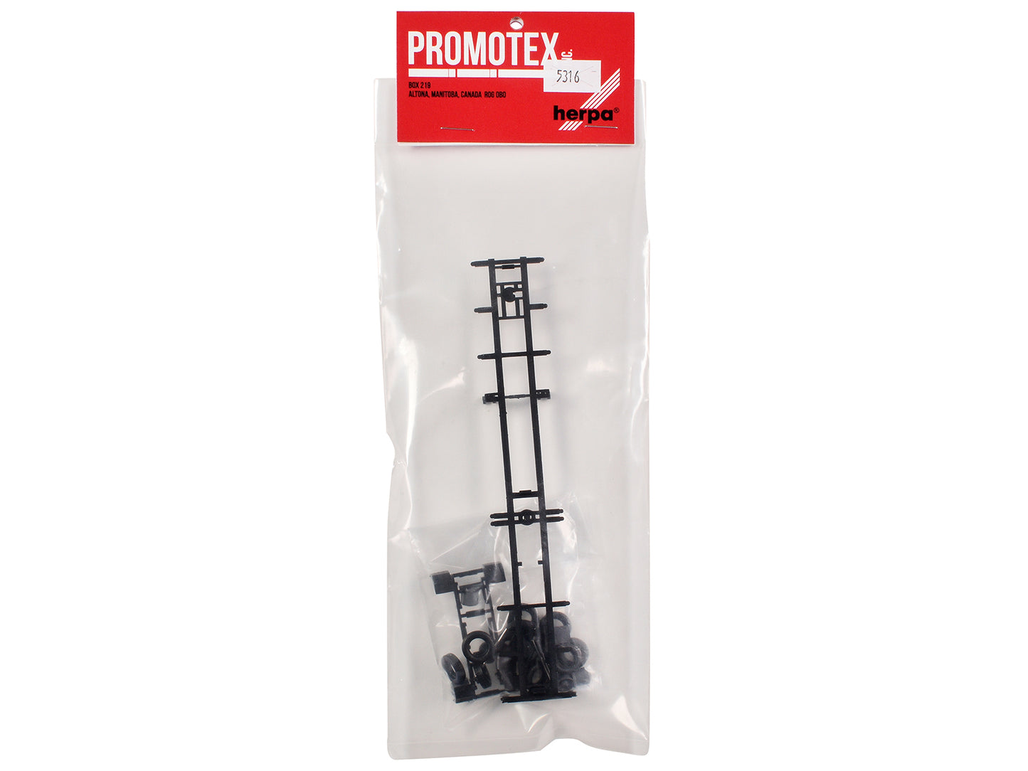 Container Chassis for 3-Axle 48ft Trailer 1/87 (HO) Plastic Model by Promotex