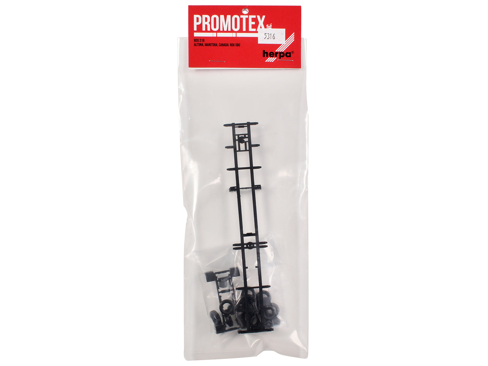 Container Chassis for 3-Axle 48ft Trailer 1/87 (HO) Plastic Model by Promotex-DiecastModeler.com