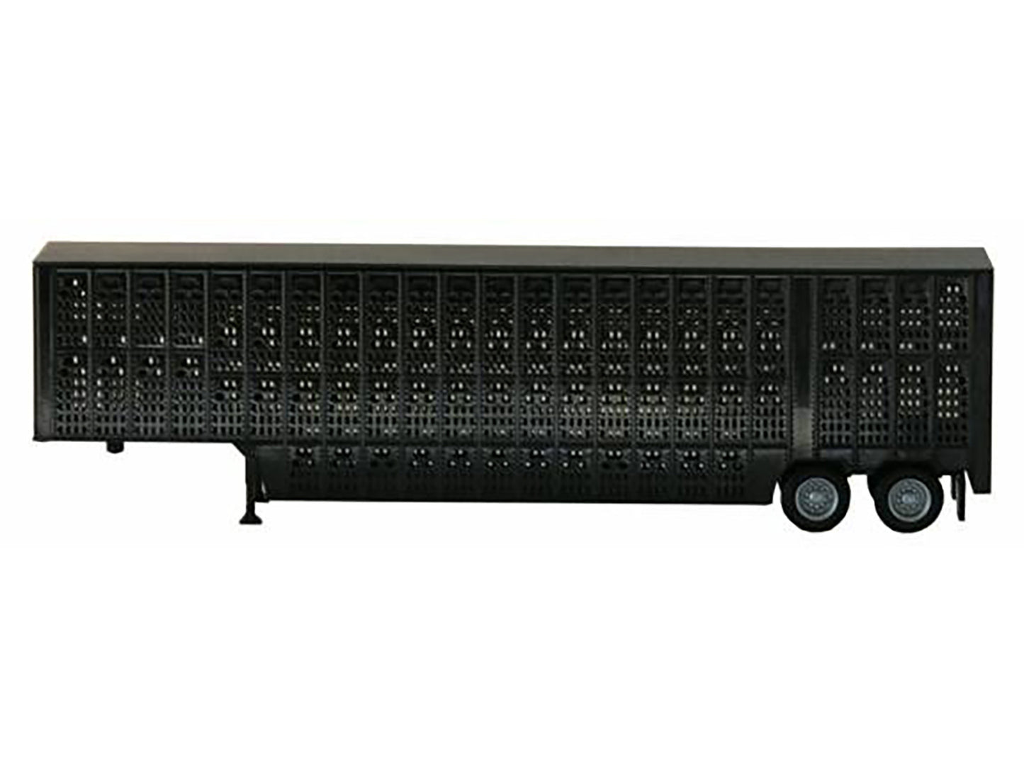 Livestock Trailer Black 1/87 (HO) Plastic Model by Promotex-DiecastModeler.com