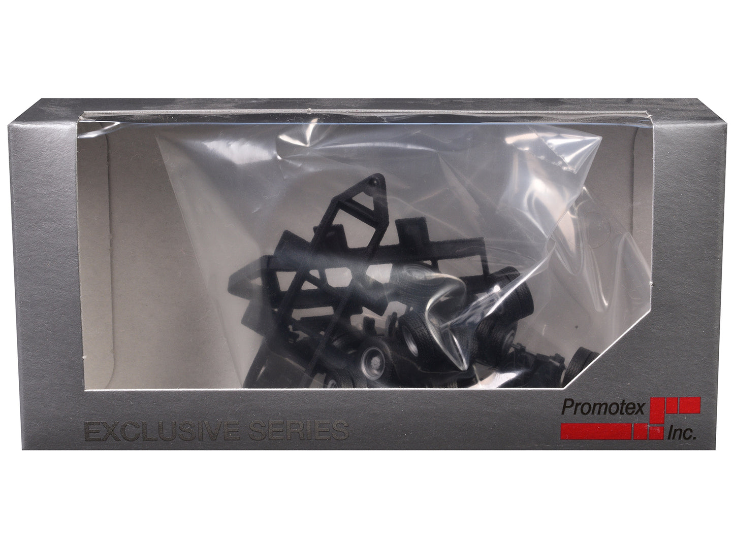 Lowboy Tri-Axle Booster with Integrated Rear Axle (2 Sets) 1/87 (HO) Plastic Model by Promotex-DiecastModeler.com