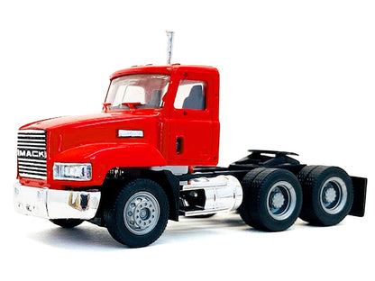 Mack 603 Short Day Cab Red 1/87 (HO) Plastic Model Car by Promotex-DiecastModeler.com