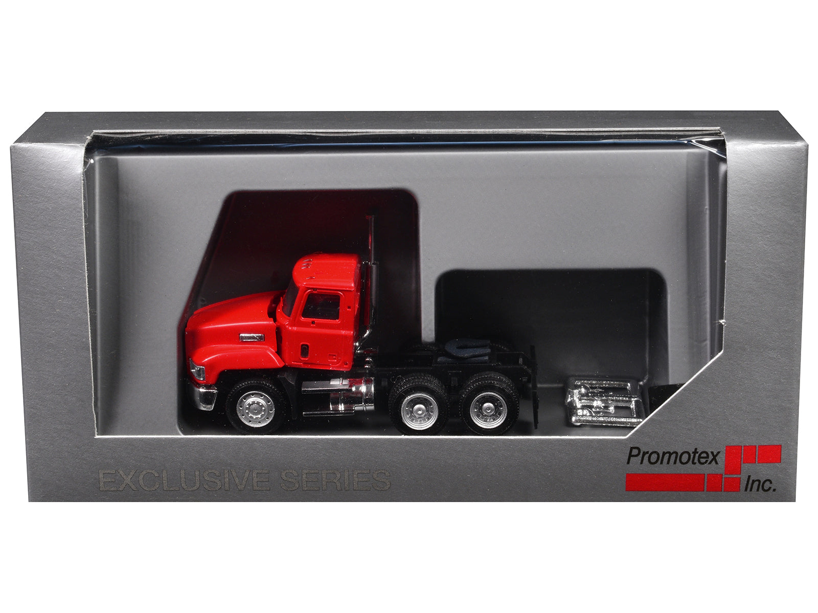 Mack 603 Short Day Cab Red 1/87 (HO) Plastic Model Car by Promotex-DiecastModeler.com
