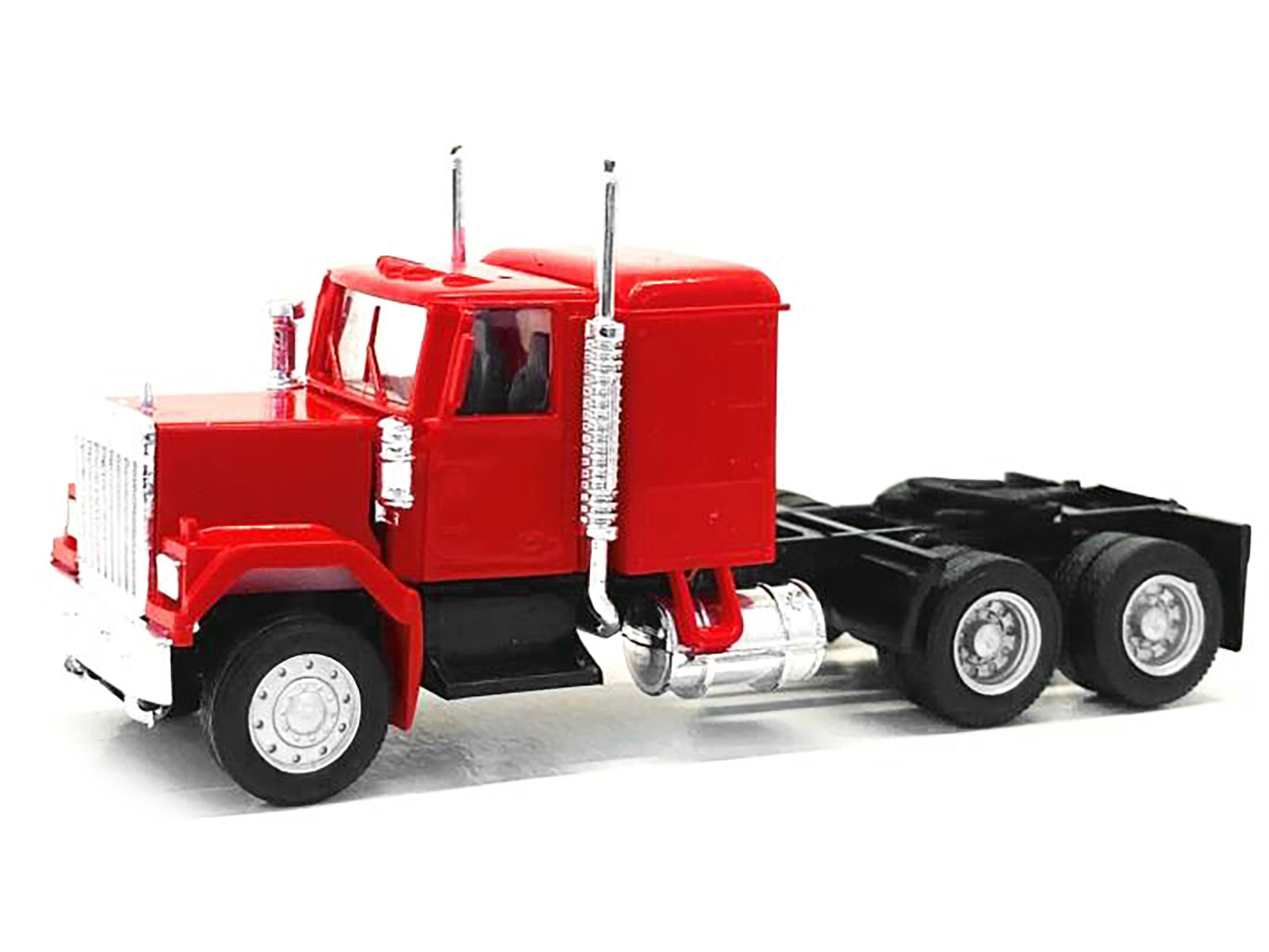 GMC Sleeper Cab Red 1/87 (HO) Plastic Model Car by Promotex-DiecastModeler.com