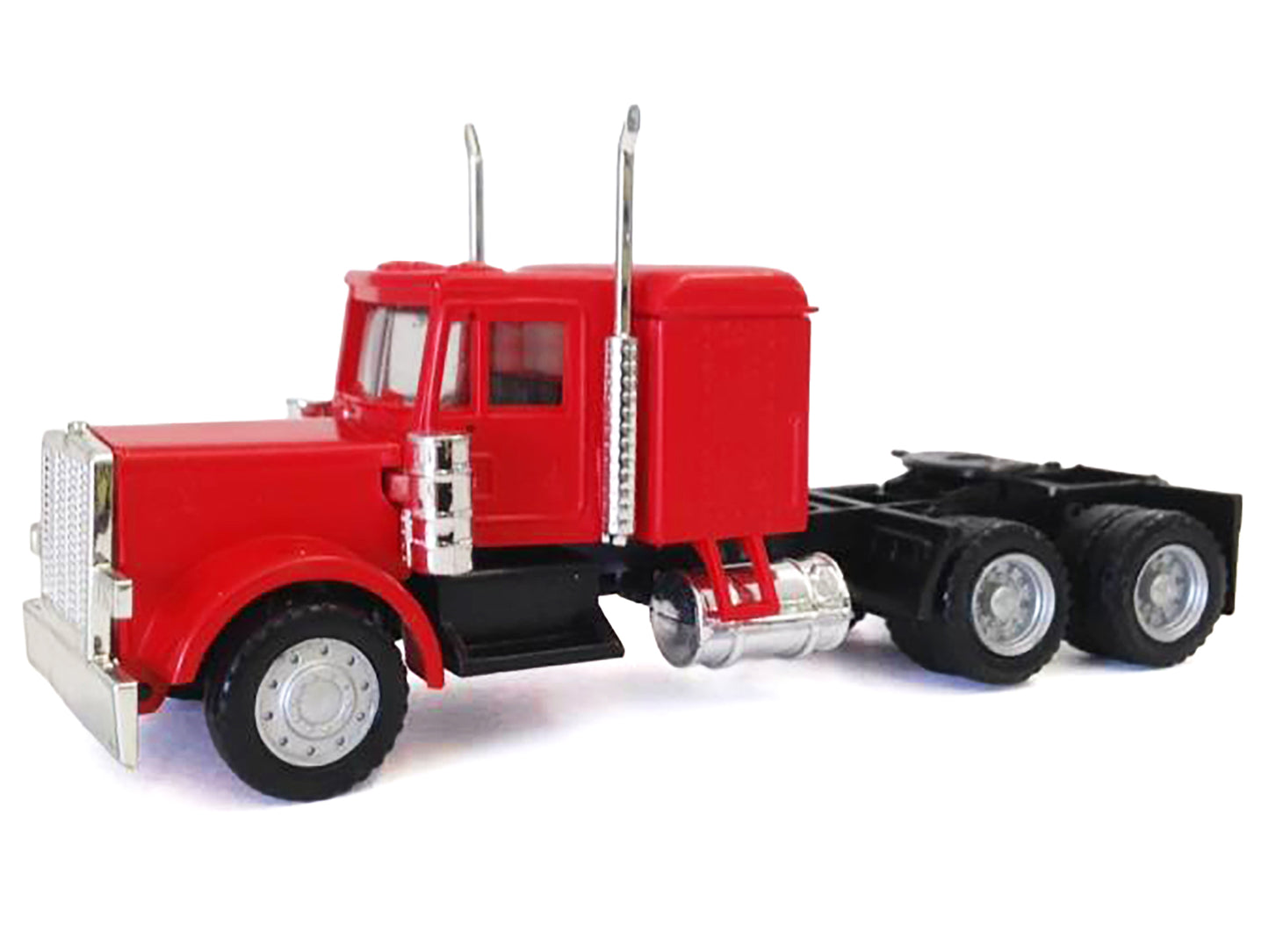 Peterbilt Long Tractor Red 1/87 (HO) Plastic Model Car by Promotex-DiecastModeler.com
