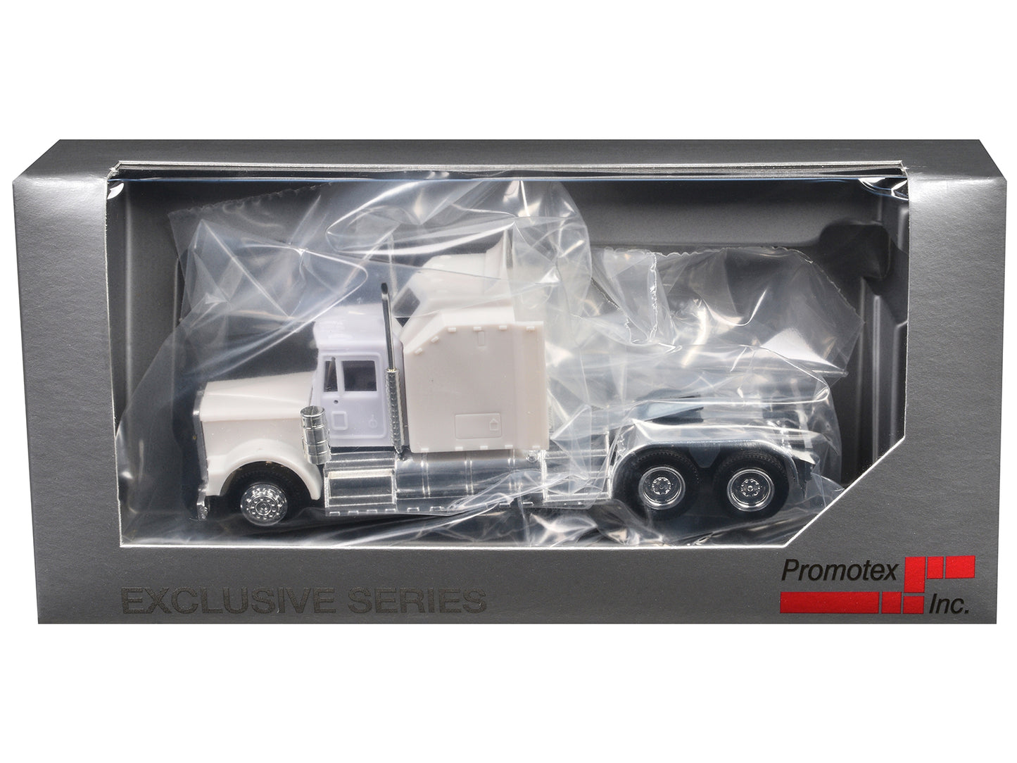 Kenworth W900 with Extra Large Sleeper White 1/87 (HO) Plastic Model Car by Promotex-DiecastModeler.com