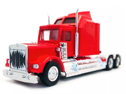 Kenworth W900 with Extra Large Sleeper Red 1/87 (HO) Plastic Model Car by Promotex-DiecastModeler.com