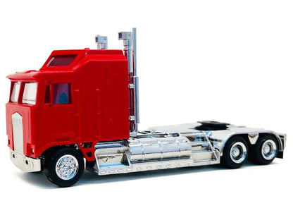 Kenworth K100 with 5-Bar Grill and XXL Chassis Red 1/87 (HO) Plastic Model by Promotex