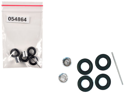 Rear Wheelset Planetary Chrome 1/87 (HO) Plastic Model by Promotex-DiecastModeler.com