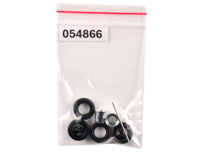 Rear Hypoid Wheelset Chrome 1/87 (HO) Plastic Model by Promotex