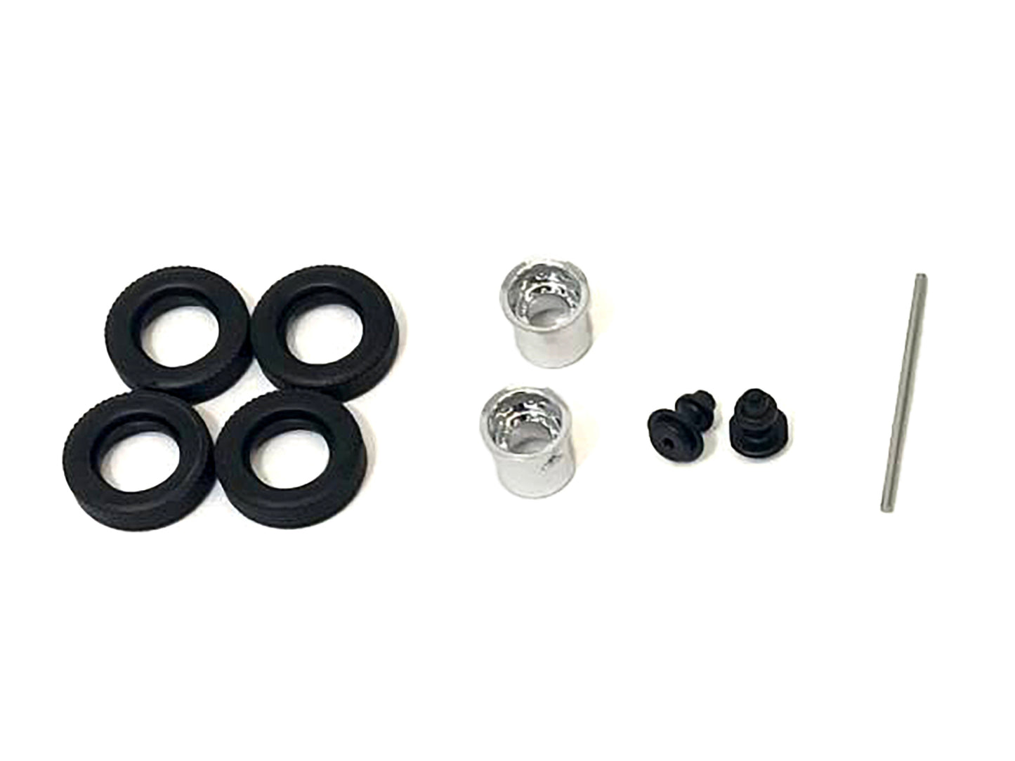 Rear Hypoid Wheelset Chrome 1/87 (HO) Plastic Model by Promotex