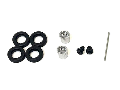 Rear Hypoid Wheelset Chrome 1/87 (HO) Plastic Model by Promotex