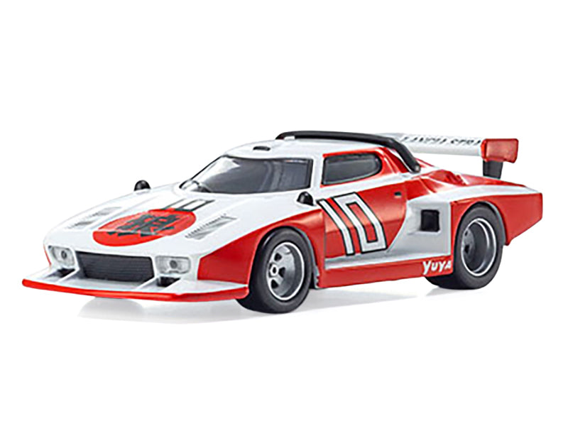 Lancia Stratos #10 White and Red "The Circuit Wolf" Manga 1/64 Diecast Model Car by Kyosho-DiecastModeler.com