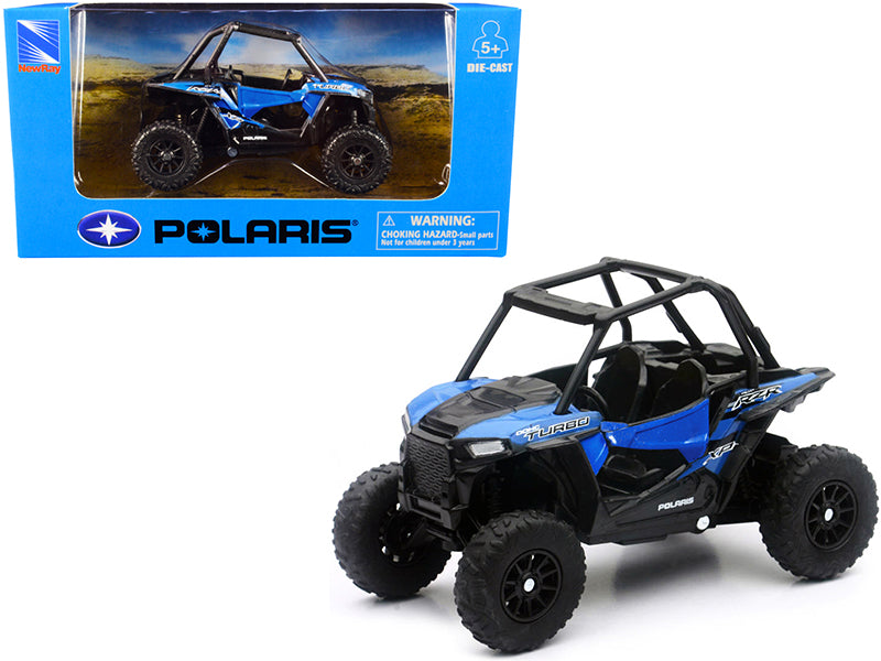 Polaris RZR XP Turbo DOHC Mini ATV Blue and Black Diecast Model by New Ray-DiecastModeler.com