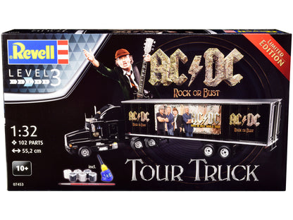 Level 3 Model Kit Kenworth Tour Truck "AC/DC Rock or Bust" 1/32 Scale Model by Revell-DiecastModeler.com