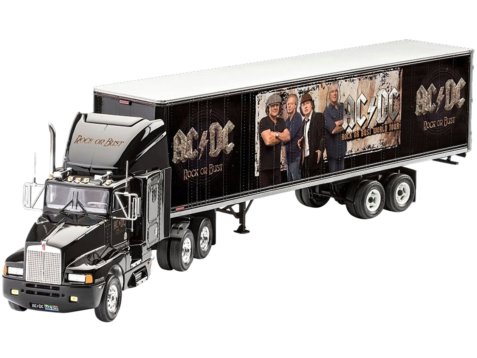 Level 3 Model Kit Kenworth Tour Truck "AC/DC Rock or Bust" 1/32 Scale Model by Revell-DiecastModeler.com