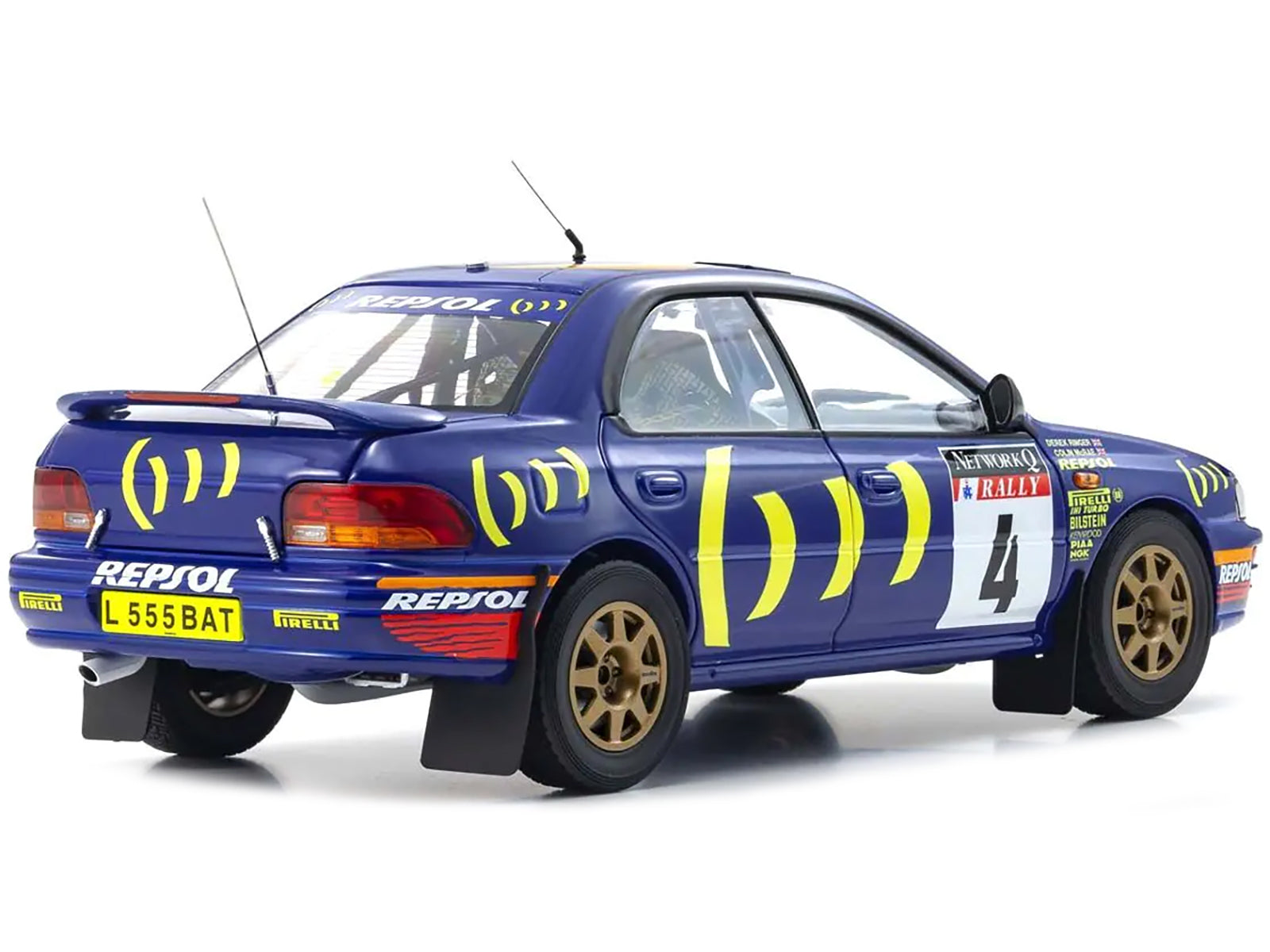 Subaru Impreza #4 Colin McRae - Derek Ringer Winner "RAC Rally" (1994) 1/18 Diecast Model Car by Kyosho-DiecastModeler.com