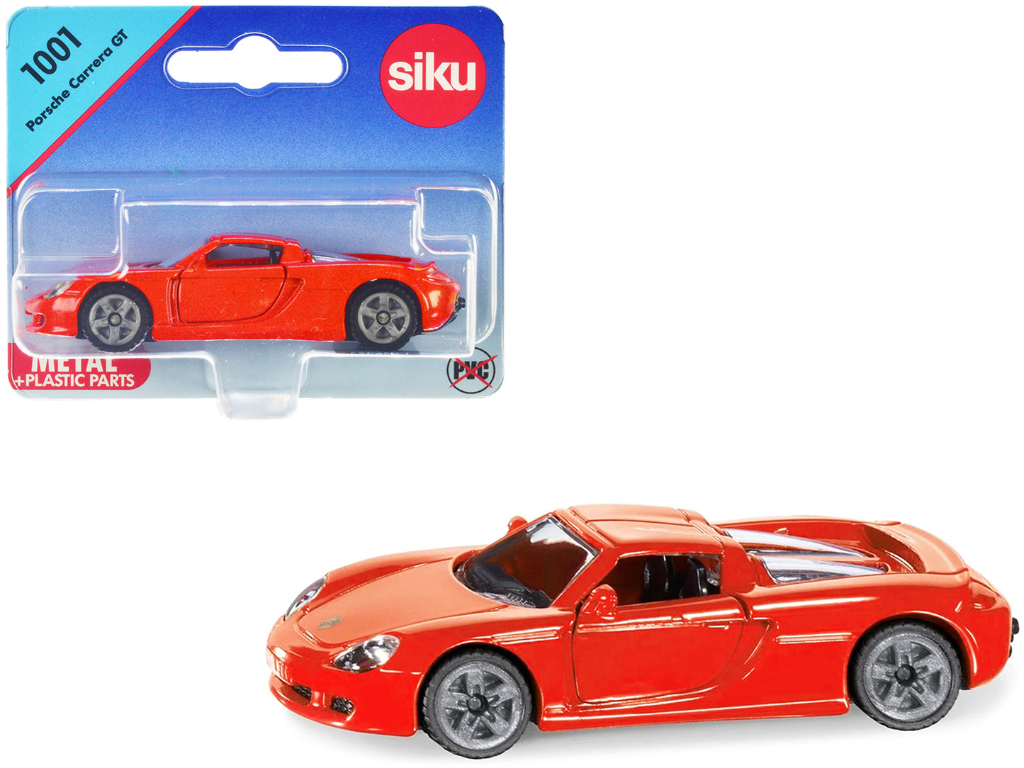 Porsche Carrera GT Red Diecast Model Car by Siku-DiecastModeler.com