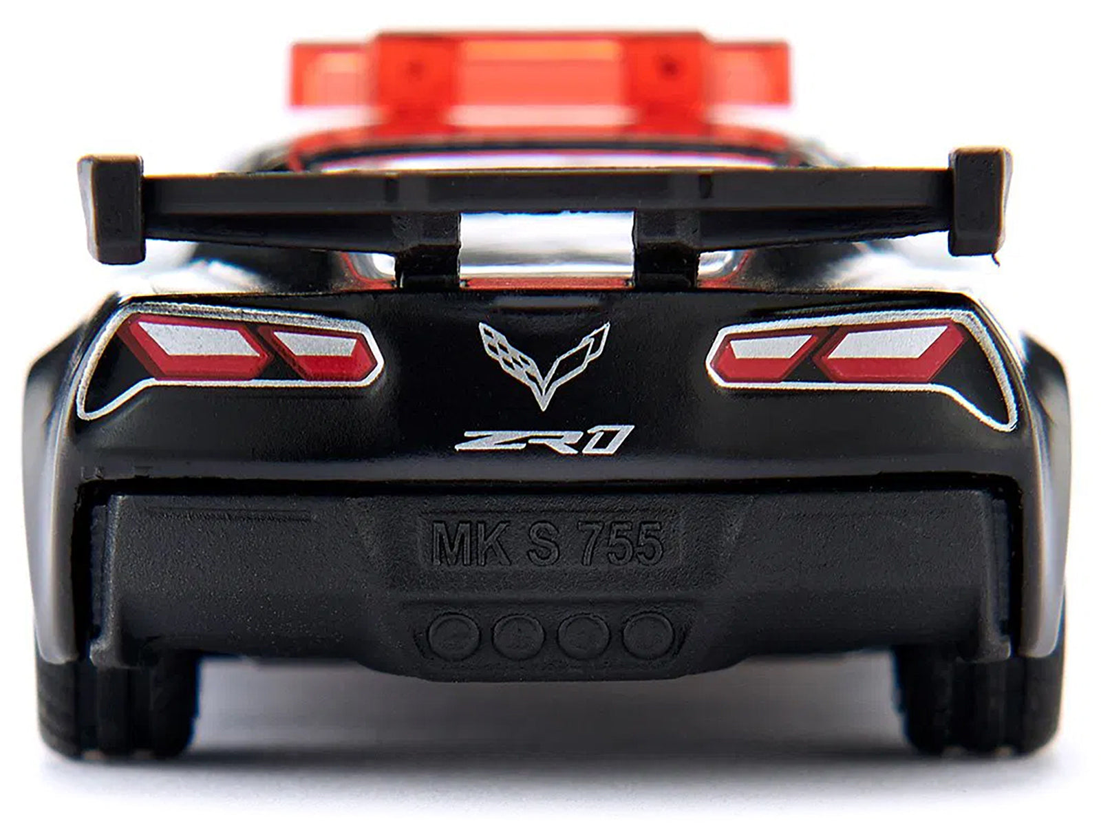 Chevrolet Corvette ZR1 Police Car Black and White Diecast Model Car by Siku-DiecastModeler.com