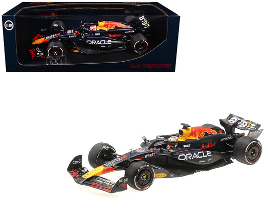 Red Bull Racing RB20 #1 Max Verstappen "Oracle" Winner F1 Formula One "Bahrain GP" (2024) with Driver Limited Edition to 580 pieces Worldwide 1/18 Diecast Model Car by Minichamps-DiecastModeler.com