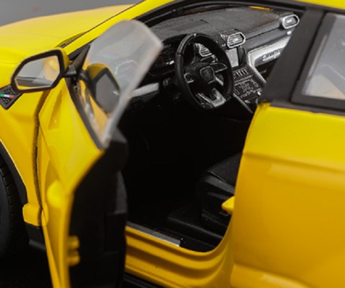 Lamborghini Urus Yellow 1/18 Diecast Model Car by Bburago-DiecastModeler.com
